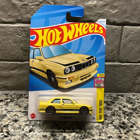Mattel | Toys | Hot Wheels 92 Bmw M3 Yellow Toy Die Cast Car 64 Mattel ...